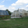 Solar panels and greenhouse